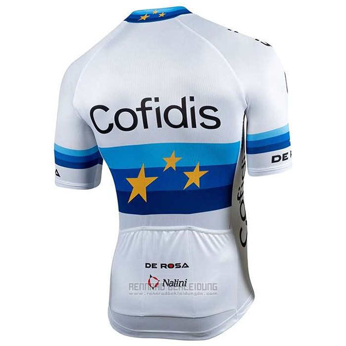 2020 Fahrradbekleidung Cofidis Champion Europa Trikot Kurzarm und Tragerhose